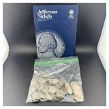 Jefferson Nickel Book and a bag of 1950
