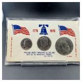 1776ï¿½1976 Bicentennial three-coin set