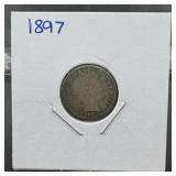1897 Barber Silver Dime