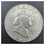 1963-d Franklin Silver Half Dollar