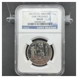 2011-D NGC MS69 US Army 50 Cent (Early Release)