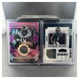 Lot Of (2) Devonta Smith Rookie Patch Football Car