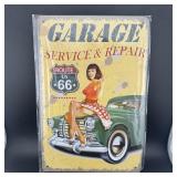 8ï¿½12" Tin Sign  ï¿½ Garage Service & Repairs Sign