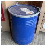 5-Gallon Metal Storage Bin with Locking Lid; Empty