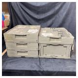 (4) Heavy Duty Collapsible Folding Storage Bins ï¿½