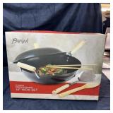 Parini 5-piece Pre-seasoned 14" Wok Set