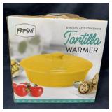 Parini 8" Glazed Stoneware Tortilla Warmer