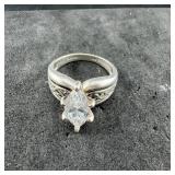 Ross Simons Diamonique Sterling Silver Ring, Size