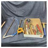 Assortment of Tools ï¿½ Hammers, Saws, Sockets & Mis