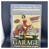 8ï¿½12" Tin Sign  ï¿½ Garage Sign