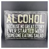 8ï¿½12" Tin Sign ï¿½ Funny Alcohol Sign