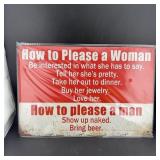 8ï¿½12" Tin Sign ï¿½ Funny Beer Sign