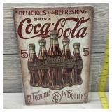 Drink Coca-cola Tin Sign. (8" X 12")