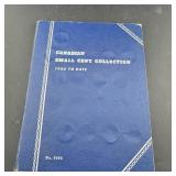 Partial Canadian Small Cent Collection Book ï¿½ 1921