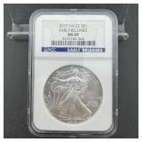 2010 NGC MS69 American Silver Eagle $1 Coin ï¿½ 1 oz