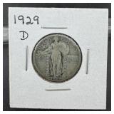 1929-D Standing Liberty Silver Quarter