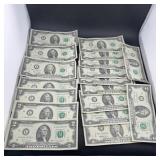(18) $2 Dollar Federal Reserve Notes ($36 Face Val