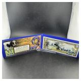 Wisconsin Genuine Legal Tender $2 Bill Honoring Am