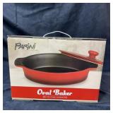 Parini Oval Baker Non-stick Ceramic Bakeware Dish