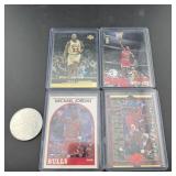 Lot Of (4) Michael Jordan Basketball Cards + Micha
