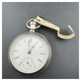 Elgin 7 Jewel Pocket Watch, Coin Case Trademark, S