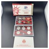 2001 US Mint Silver Proof Set