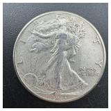 1943 Walking Liberty Silver Half Dollar