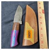 Knife ï¿½ Damascus Steel Blade approx. 3.5?, 7? Over
