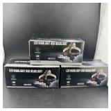 (3) New Led Usb Rechargeable Headlights, Item #sh-