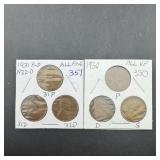 Lot of (6) Wheat Cent Pennies ï¿½ 1930 P/D/S, 1932 P