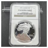 1991-S NGC PF69 Ultra Cameo Proof American Silver