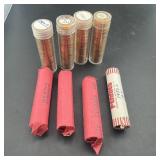 (8) Rolls Lincoln Memorial Cents ï¿½ 1977-d, 1981-d,