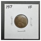 1917 Lincoln Wheat Cent. Mintage 196,429,785.