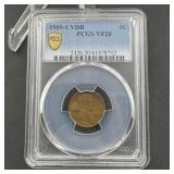 1909-s Vdb Lincoln Wheat Cent Pcgs Vf20 Key Date.