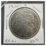1921-s Morgan Silver Dollar.