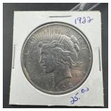 1922 Peace Silver Dollar. Mintage 51,737,000.