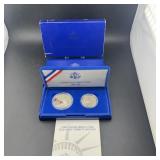 1886-1986 U.s. Liberty Commemorative Set. Includes