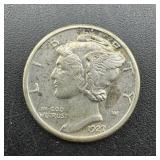 1927 Mercury Silver Dime.