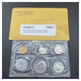1964 U.s. Proof Mint Set. 90% Silver Dime, Quarter