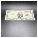 1953 $2 Red Seal United States Note.