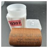 $20 Morgan Silver Dollar roll. End coins showing 1