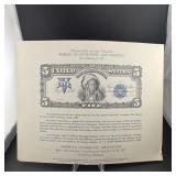 Bureau of Engraving and Printing souvenir engravin