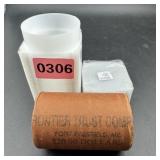 $20 Morgan Silver Dollar roll. End coins showing 1