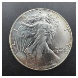1987 American Silver Eagle one ounce silver coin.