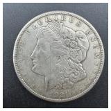 1921-S Morgan Silver Dollar. Mintage 21,695,000.
