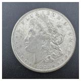1921-S Morgan Silver Dollar. Mintage 21,695,000.