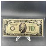 1934-c $10 Federal Reserve Note. Green Seal. Distr
