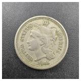 1865 Three Cent Piece.