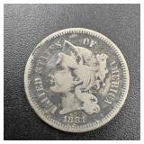 1881 Three Cent Piece.