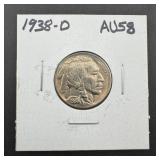 1938-d Buffalo Nickel Higher Grade. Mintage 7,020,